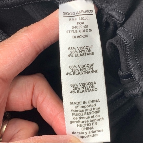 Good American The Ponte Boss Pants Black - Picture 11 of 16